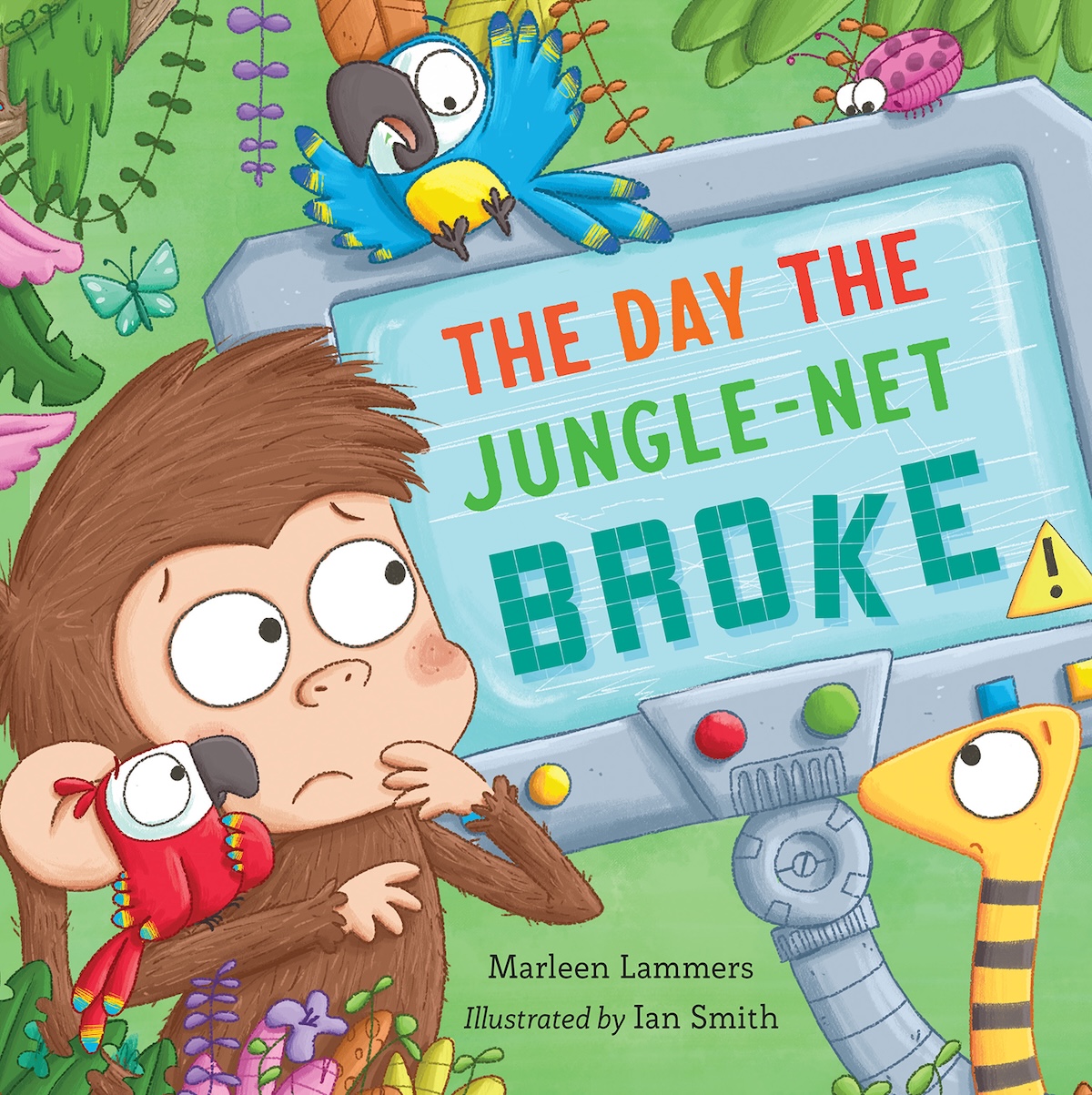 The day the jungle-net broke, picture book about screen time